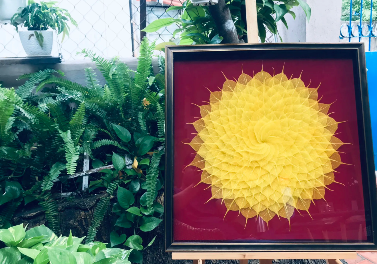Tranh Lá bồ đề - The art of BODHI LEAFBONES